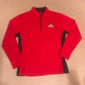 Ohio State Red Quarter Zip Sweater!